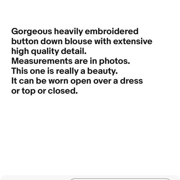 Johnny Was black heavily embroidered LS top birds RARE - Picture 16 of 16